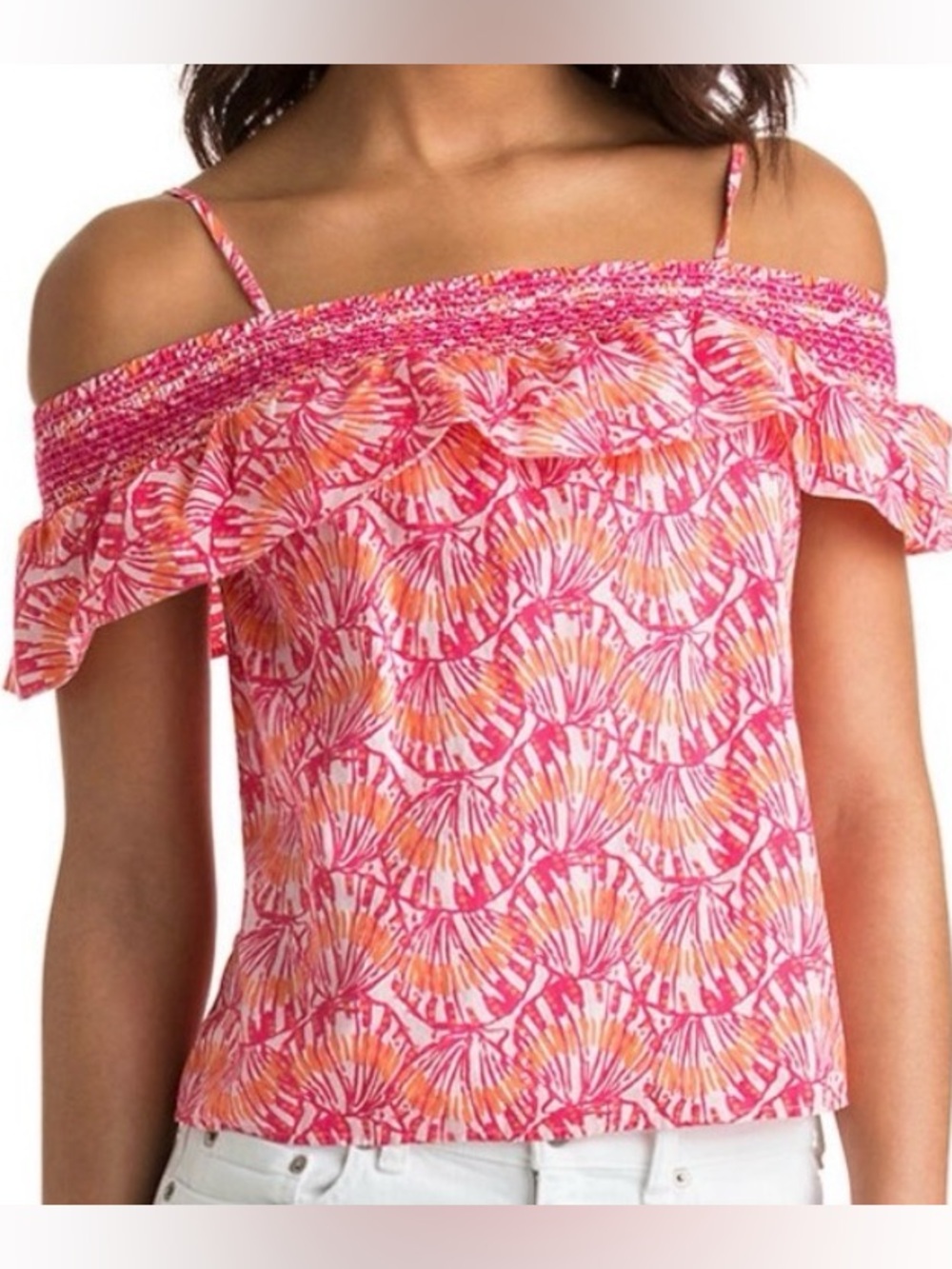 Vineyard Vines Shell Pattern Off The Shoulder Top